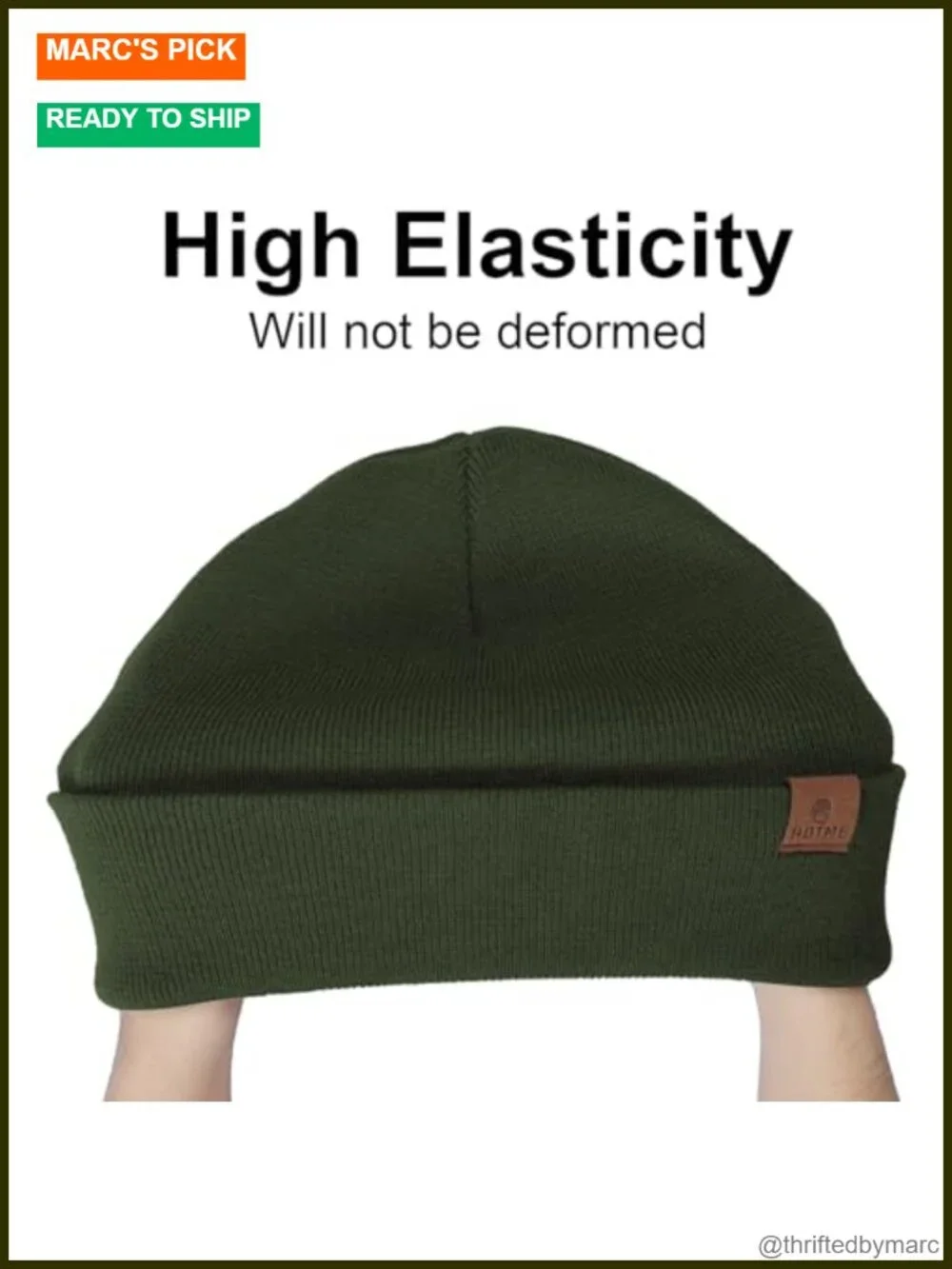 XXL Oversize Beanie Hat for Big Heads 23.6-25.6 inch Large Winter Watch Cap